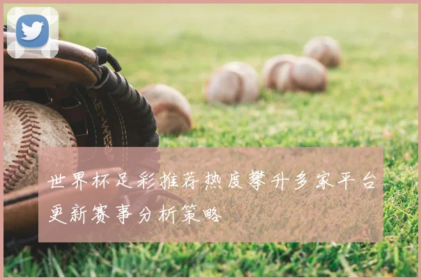 世界杯足彩推荐热度攀升多家平台更新赛事分析策略
